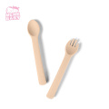 Copos Eco Dinner Biodegradável Conjuntos de Dinnerous de Kids Cozpia Crianças de Cofre de Silicone Cretlers Silicone Forker